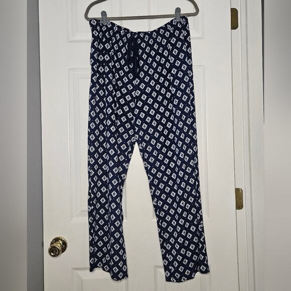 Womens navy Aztec Cuddlduds‎ 2pc pajama set size large - Picture 8 of 12